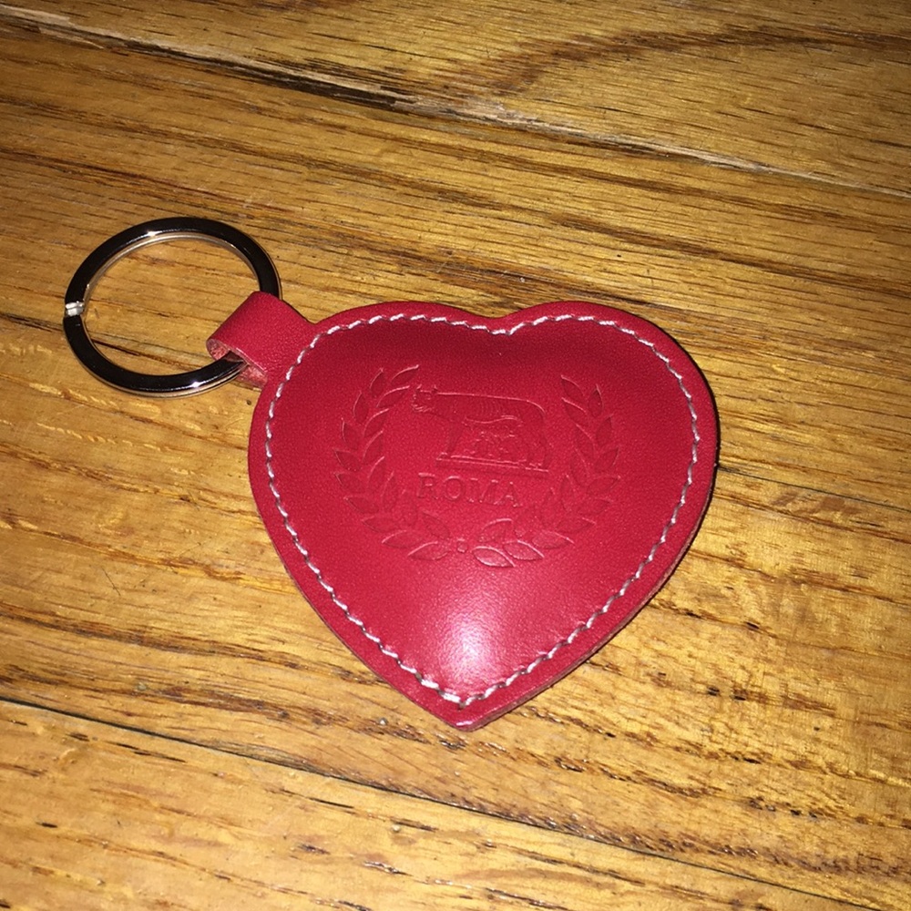 Leather ‘Roma’ keychain